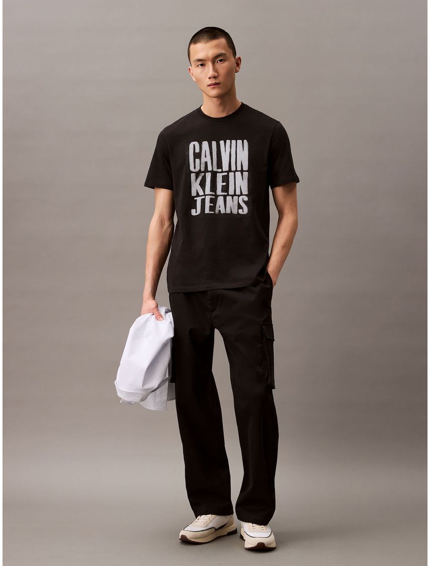 Remera Stacked Graphic Crewnec Regular Fit